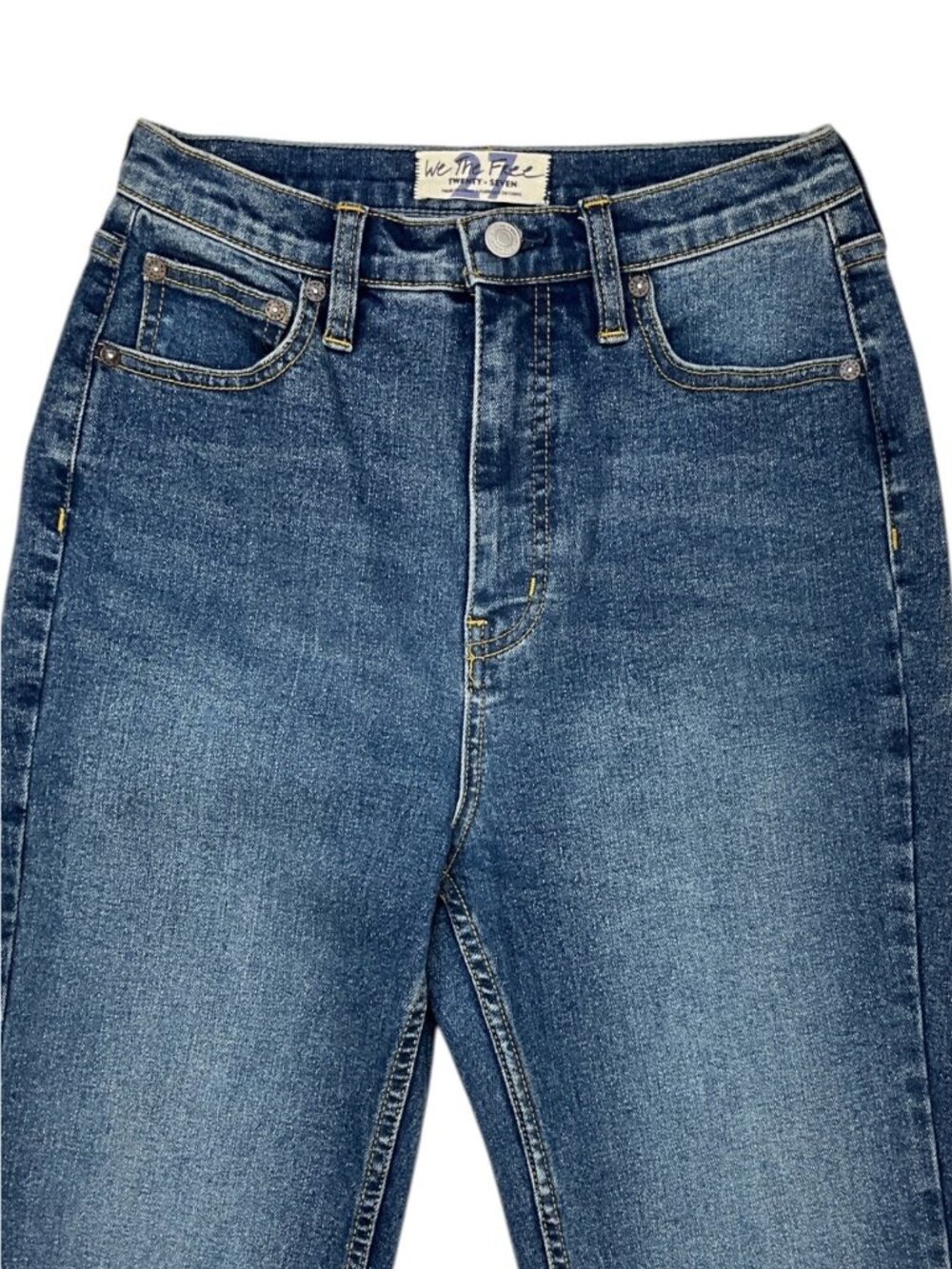 Free People We The Free CRVY Robyn High Rise Flare Jeans 27 Spokane - Picture 7 of 12
